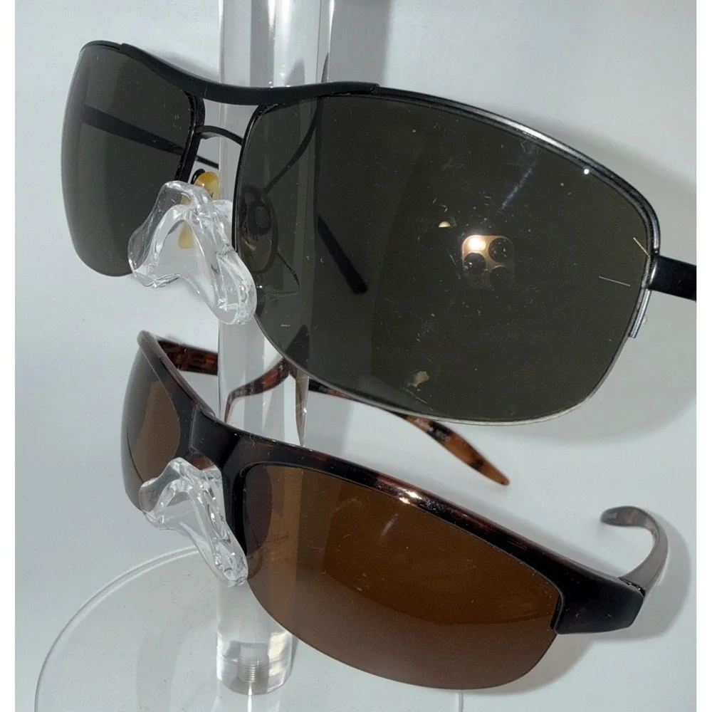 Lot of 2 pairs Authentic DOCKERS & OPTIC NERVE POLARIZED Wrap Sunglasses-Limited